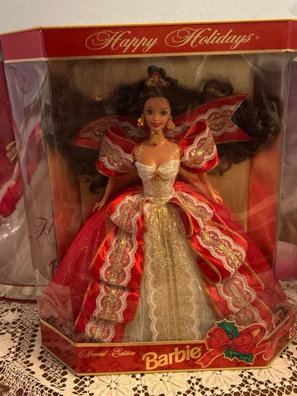 Barbie Red & Gold Holiday Special Edition Gown